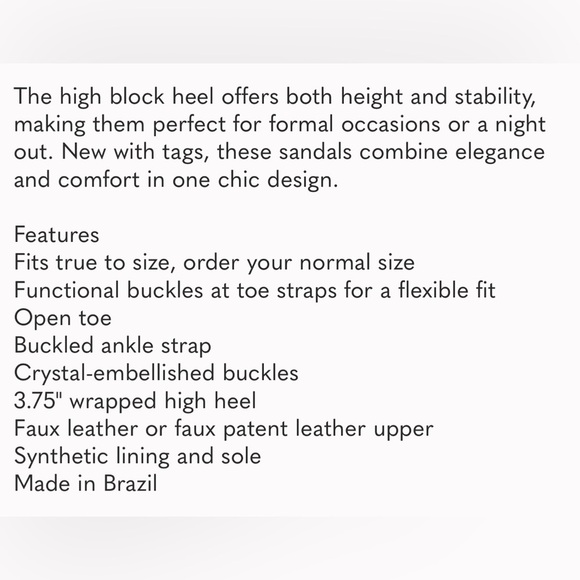 Aqua Women's Strappy High Heel
Round Toe Ankle Strap, Black, 9B NWOB - Picture 14 of 14